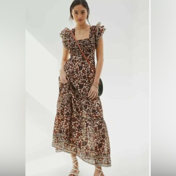 Love The Label by Anthropologie Mirabelle Ruffle Floral Maxi Dress - Picture 2 of 7